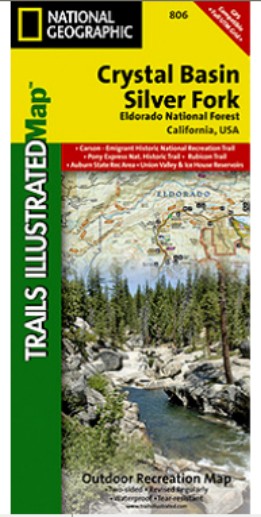 National Geographic TI00000806 Map Of Crystal Basin-Eldorado National Forest - California at Sears.com