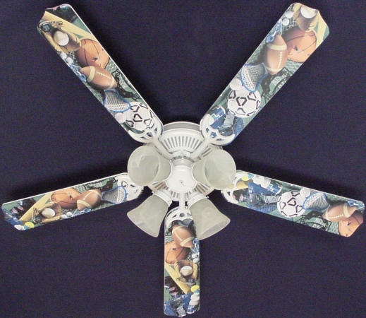 Ceiling Fan Designers 52FAN-KIDS-SFBS Soccer Football Baseball Sports Ceiling Fan 52 in. at Sears.com