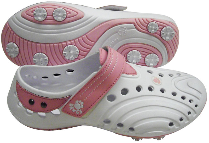 USA Dawgs WGS9459 DAWGS Womens Golf Spirit - White-Soft Pink - Size 9 at Sears.com