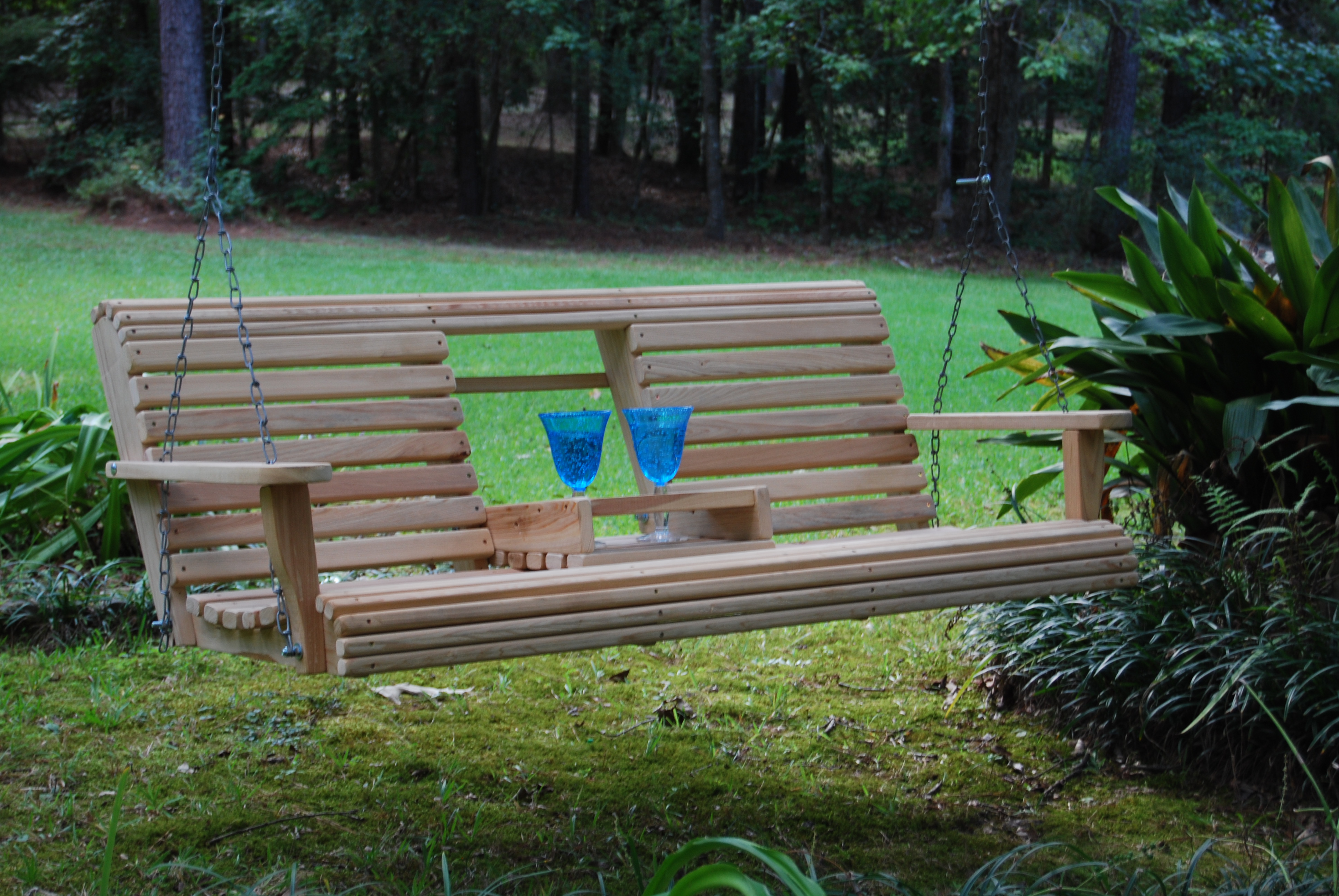 Louisiana Cypress Swings and Things Louisiana Cypress Swings Flip Console Swing- 5 Feet at Sears.com