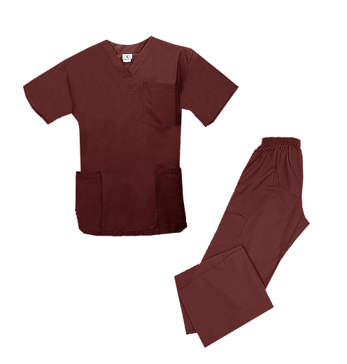 Spectrum Uniforms 844064000350 Tops-Pants Sets - Maroon - X-Large at Sears.com