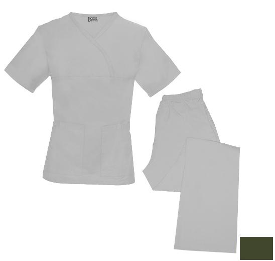 Spectrum Uniforms 844064001531 Tops-Pants Sets - Olive - Medium at Sears.com