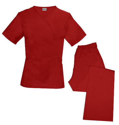 Spectrum Uniforms 844064001760 Tops-Pants Sets - Red - Size 2X at Sears.com