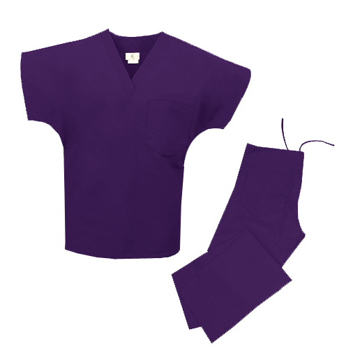 Spectrum Uniforms 844064003641 Tops-Pants Sets - Purple - Large at Sears.com
