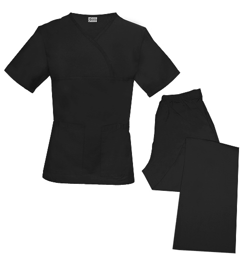 Spectrum Uniforms 844064001036 Tops-Pants Sets - Black - Medium at Sears.com
