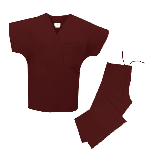 Spectrum Uniforms 844064003320 Tops-Pants Sets - Maroon - Small at Sears.com