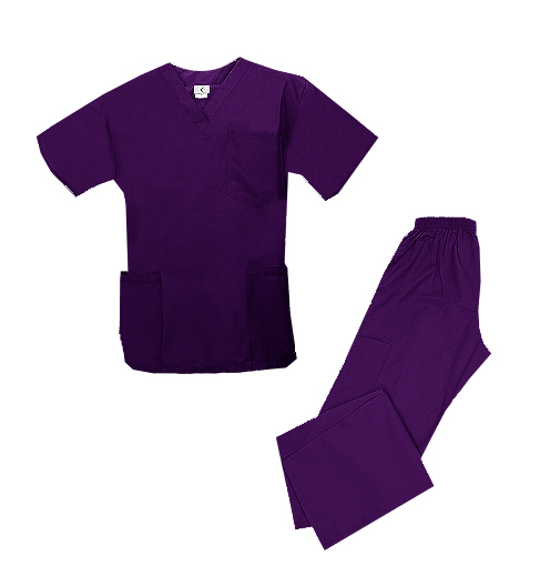 Spectrum Uniforms 844064000657 Tops-Pants Sets - Purple - X-Large at Sears.com