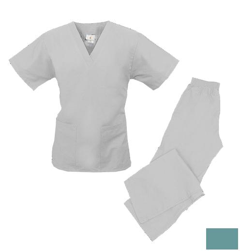 Spectrum Uniforms 844064031743 Tops-Pants Sets - Sage - Medium at Sears.com