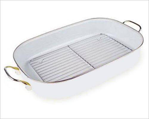 Reston Lloyd 77300 White - Roaster Pan With Rack at Sears.com