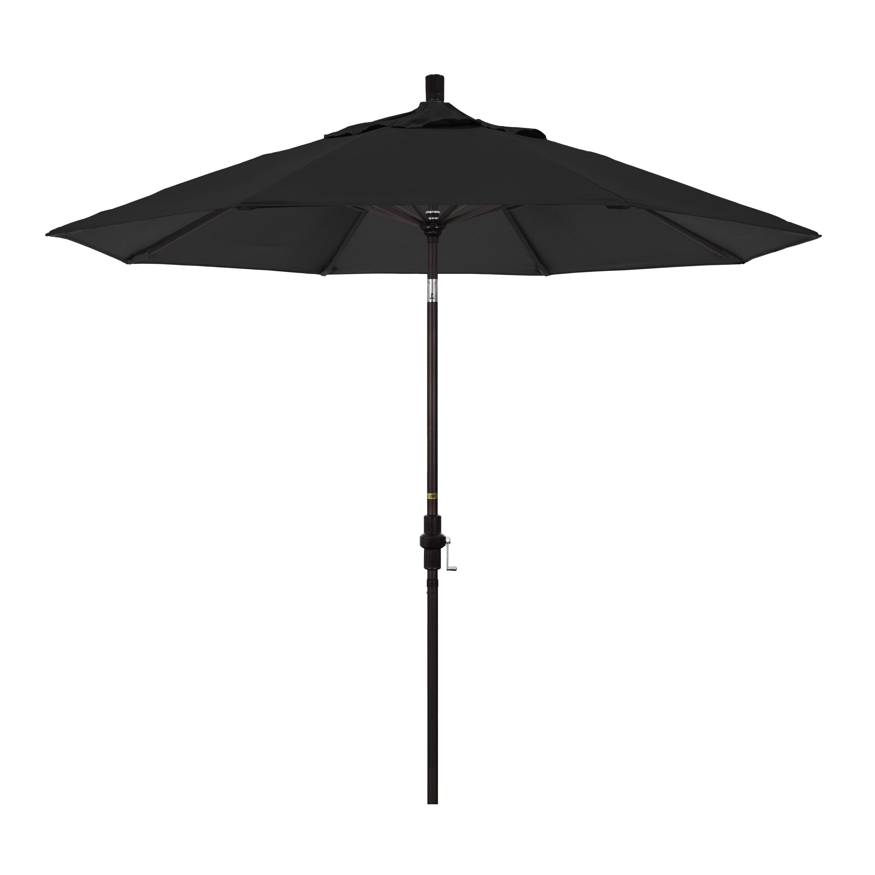 California Umbrella GSCU908117-5408 9 ft. Aluminum Market Umbrella Collar Tilt - Bronze-Sunbrella-Black at Sears.com