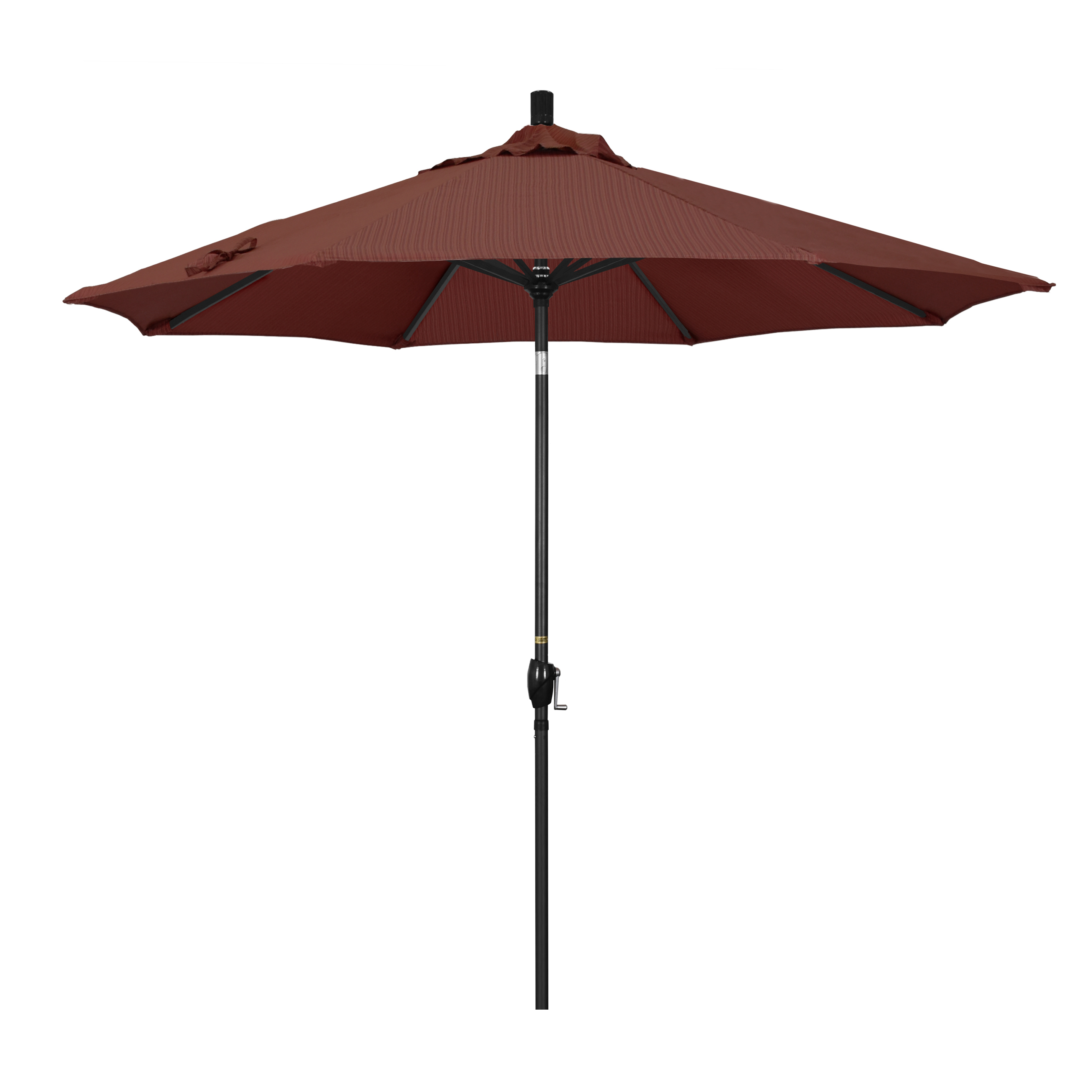 California Umbrella GSPT908302-FD12 9 ft. Aluminum Market Umbrella Push Tilt - M Black-Olefin-Terrace Adobe at Sears.com
