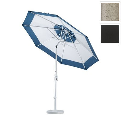 California Umbrella GSCU908913-5408 9 ft. Aluminum Market Umbrella Collar Tilt - Sand-Sunbrella-Black at Sears.com