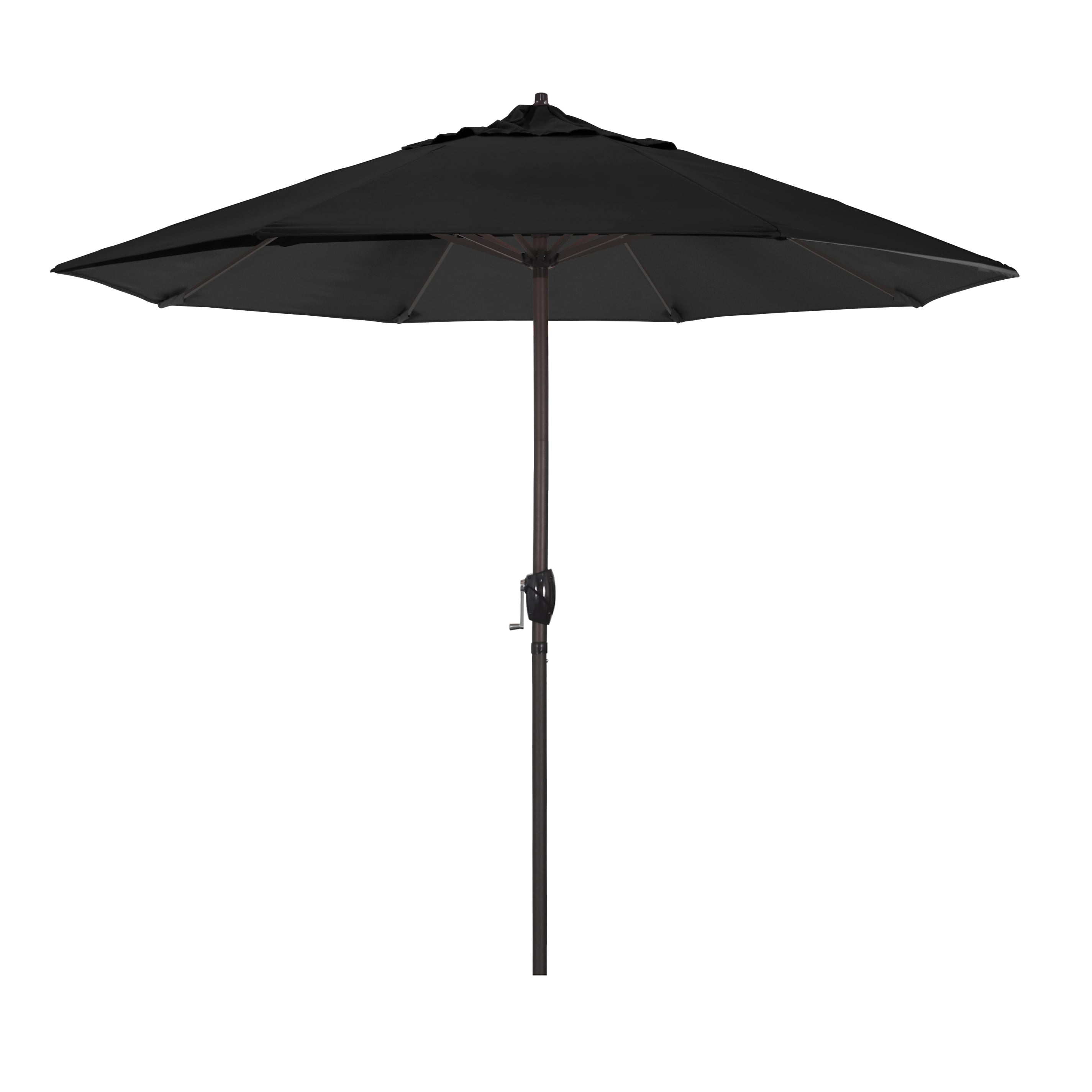 California Umbrella ATA908117-F32 9 ft. Aluminum Market Umbrella Auto Tilt Crank Lift Bronze-Olefin-Black at Sears.com