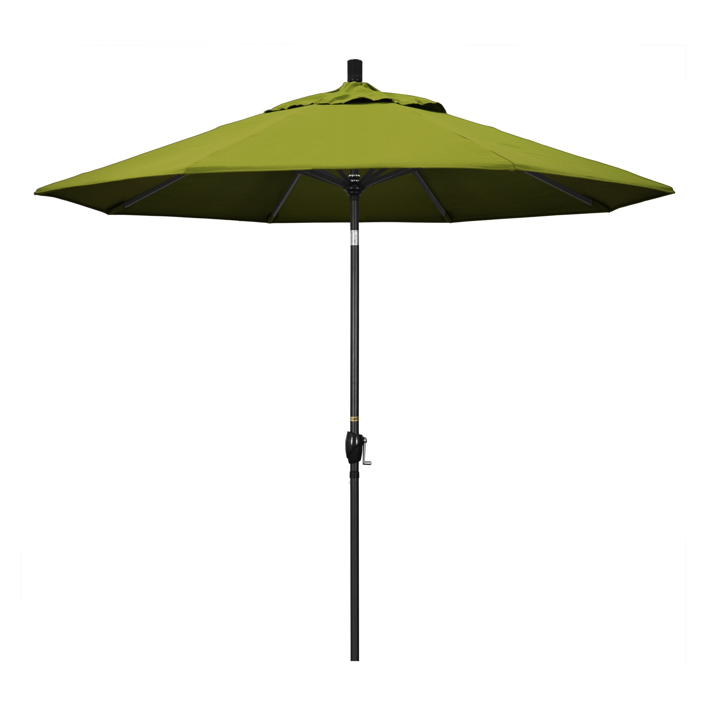 California Umbrella GSPT908302-F55 9 ft. Aluminum Market Umbrella Push Tilt - M Black-Olefin-Kiwi at Sears.com