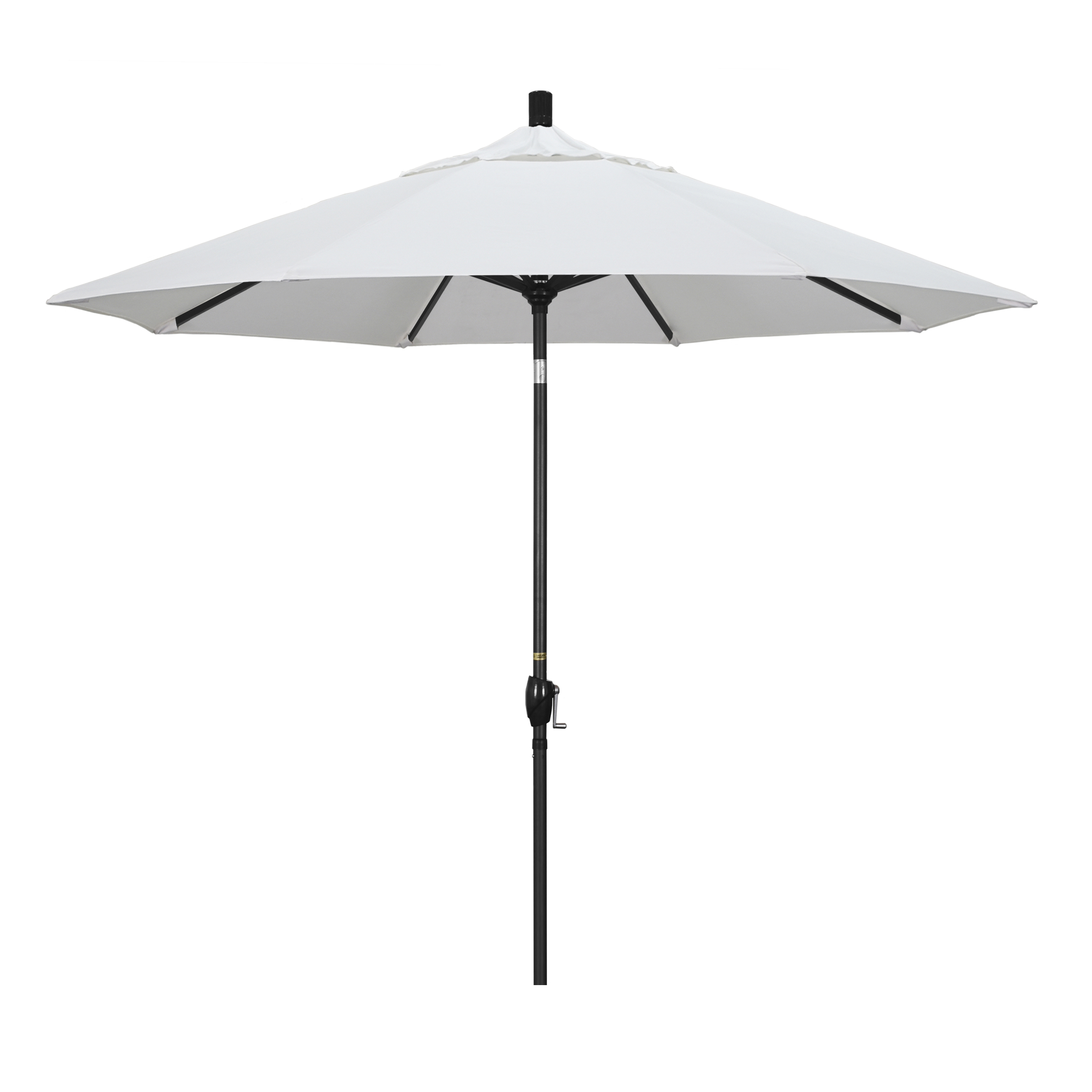 California Umbrella GSPT908302-5404 9 ft. Aluminum Market Umbrella Push Tilt - M Black-Sunbrella-Natural at Sears.com