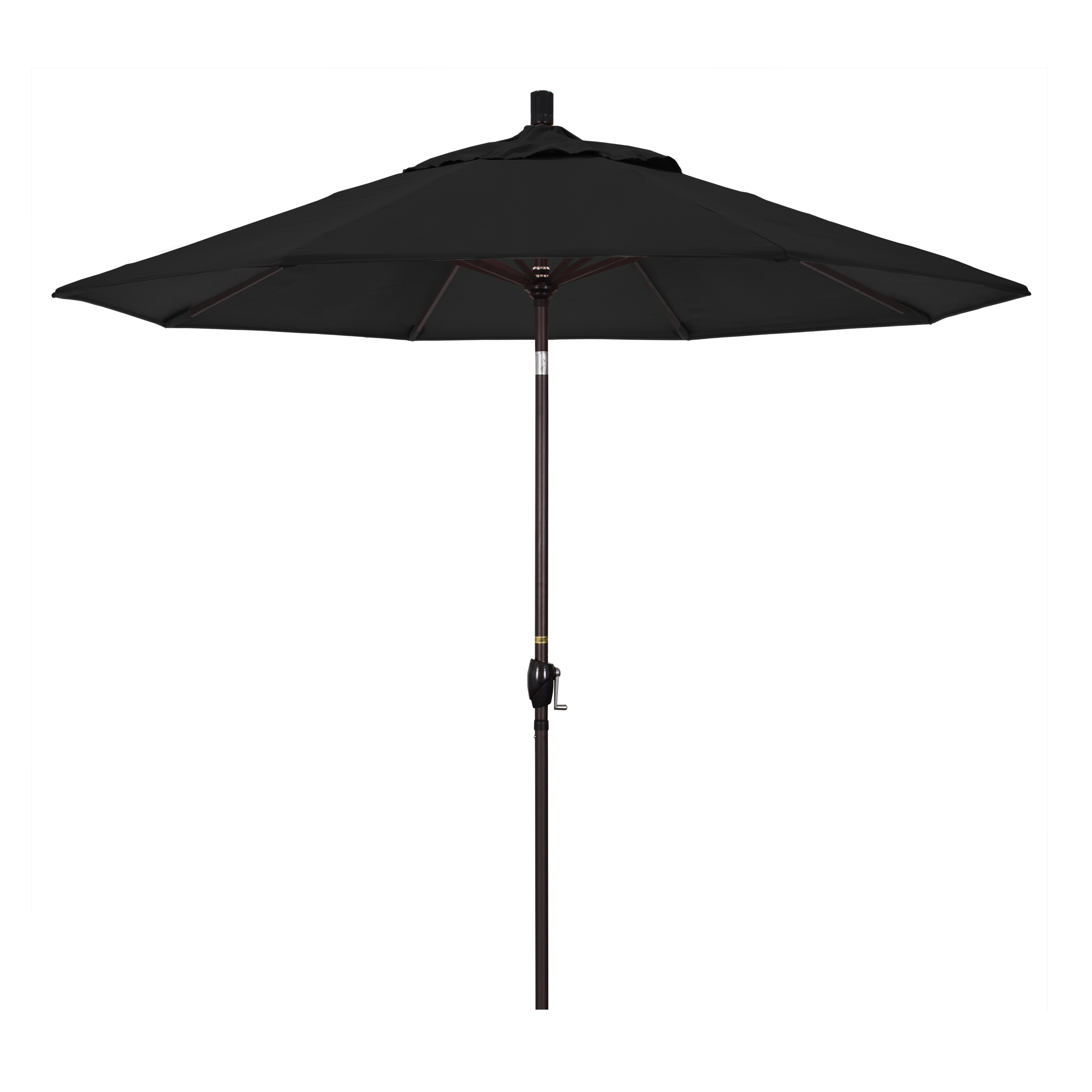 California Umbrella GSPT908117-5408 9 ft. Aluminum Market Umbrella Push Tilt - Bronze-Sunbrella-Black at Sears.com