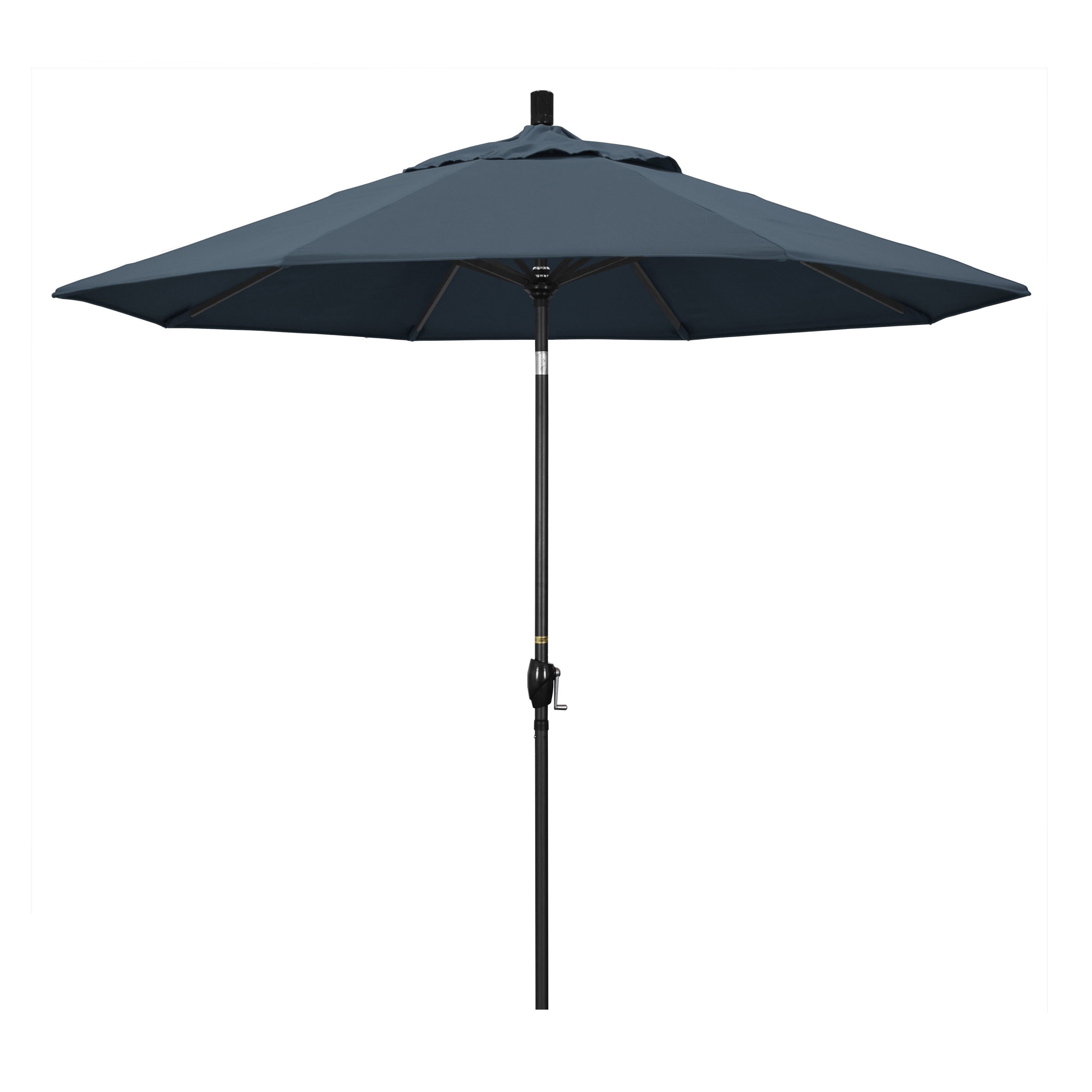 California Umbrella GSPT908302-SA52 9 ft. Aluminum Market Umbrella Push Tilt - M Black-Pacifica-Sapphire at Sears.com