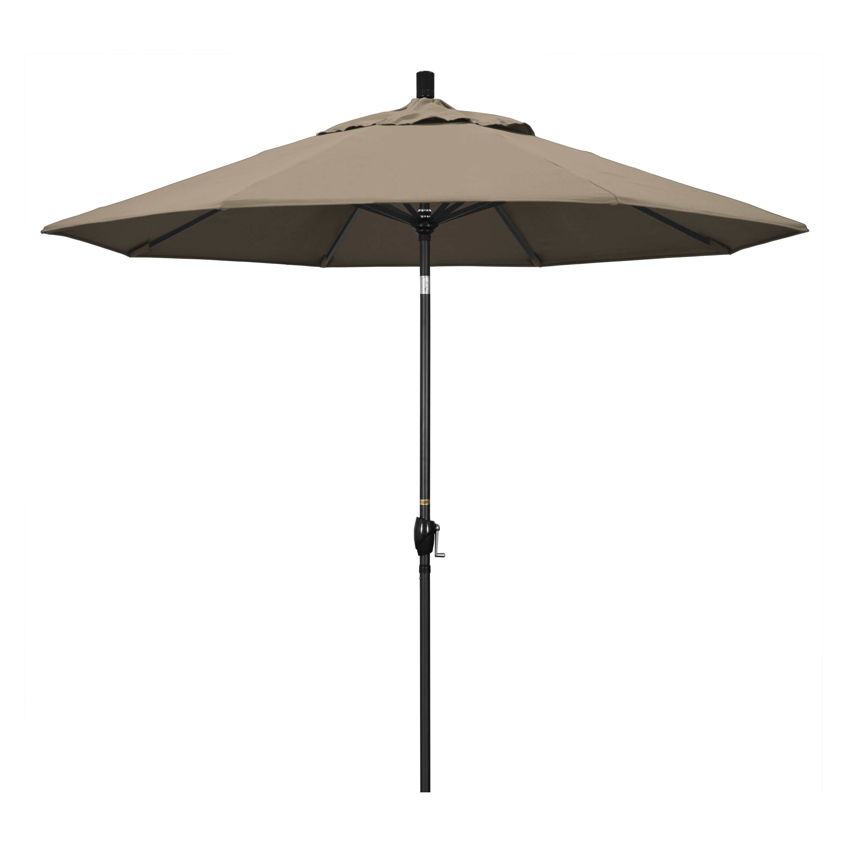 California Umbrella GSPT908302-SA61 9 ft. Aluminum Market Umbrella Push Tilt - M Black-Pacifica-Taupe at Sears.com