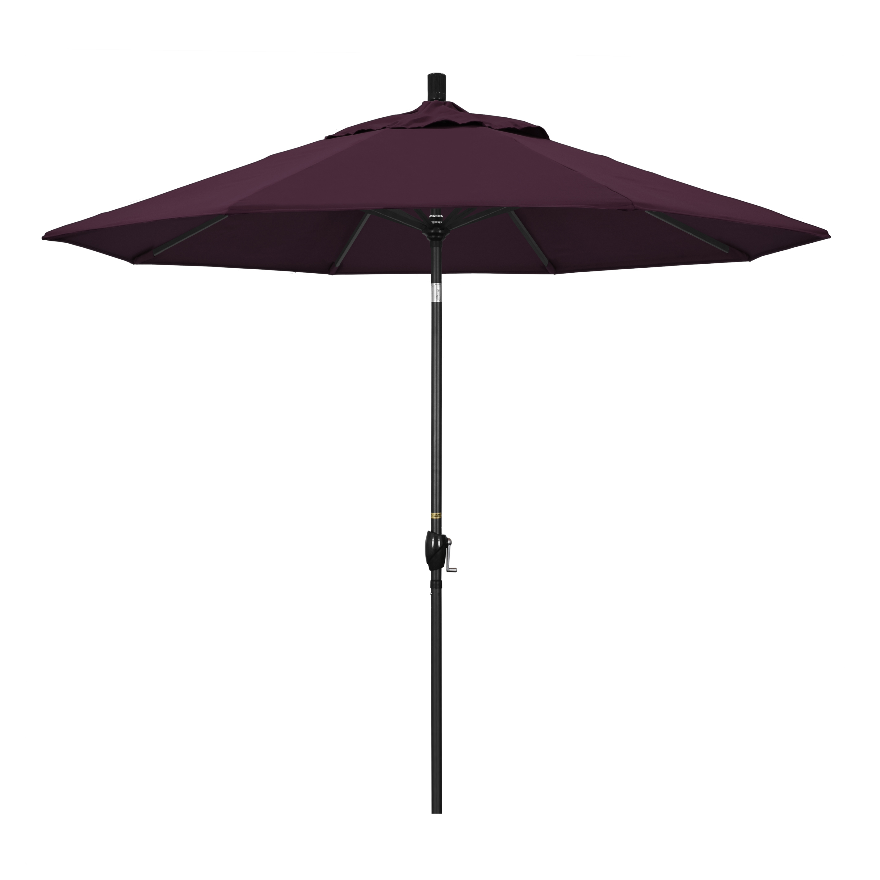 California Umbrella GSPT908302-SA65 9 ft. Aluminum Market Umbrella Push Tilt - M Black-Pacifica-Purple at Sears.com