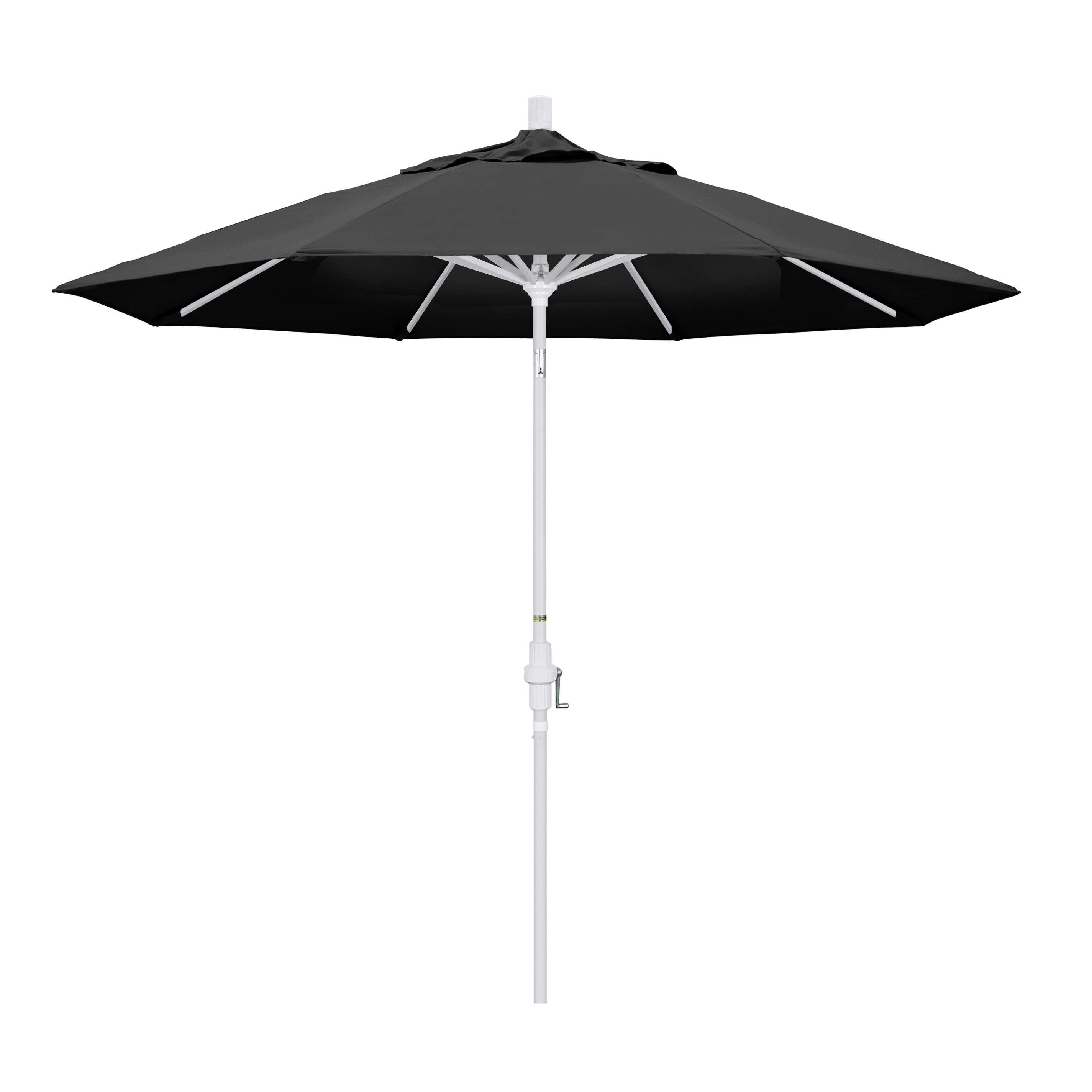 California Umbrella GSCU908170-F32 9 ft. Aluminum Market Umbrella Collar Tilt - Matted White-Olefin-Black at Sears.com