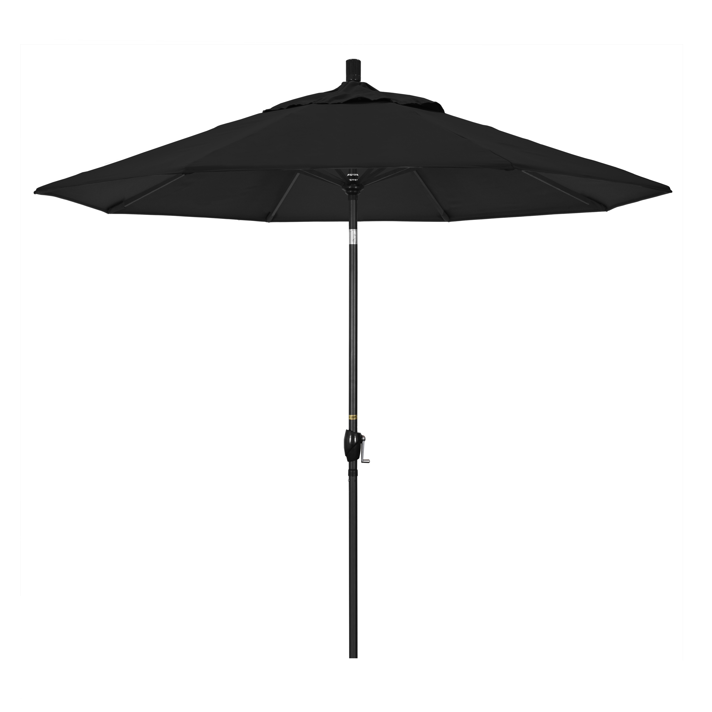 California Umbrella GSPT908302-5408 9 ft. Aluminum Market Umbrella Push Tilt - M Black-Sunbrella-Black at Sears.com