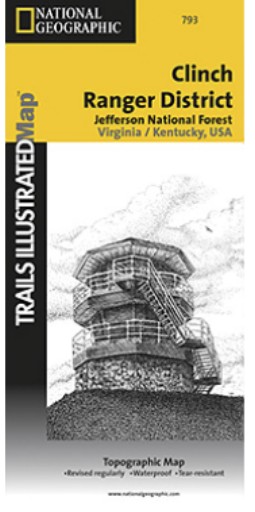 National Geographic TI00000793 Map Of Clinch Ranger District - Virginia at Sears.com