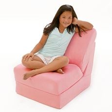 Fun Furnishings 50230 Pink Micro Suede Teen Chair at Sears.com