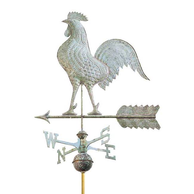 GOOD DIRECTIONS 515V1 27 in. Rooster Weathervane - Blue Verde at Sears.com