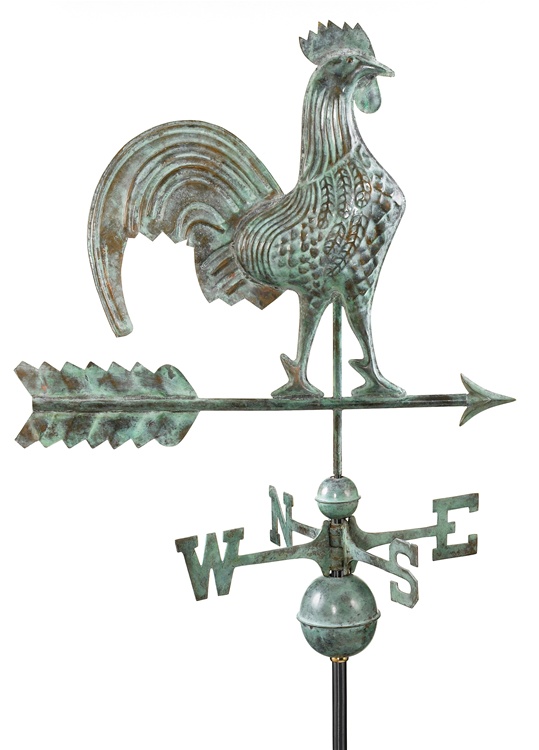 GOOD DIRECTIONS 501V1 25 in. Rooster Weathervane - Blue Verde at Sears.com