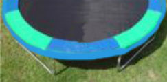 Trampoline Parts and Supply 14 ft. Round Standard Trampoline Safety Pad - Blue and Green Alternating- 14V-T-BG at Sears.com