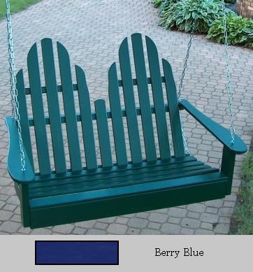 PRAIRIE LEISURE DESIGN Adirondack Porch Swing - Berry Blue at Sears.com