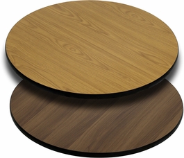 Flash Furniture XU-RD-36-WNT-GG 36 in. Round Table Top with Natural or Walnut Reversible Laminate Top at Sears.com