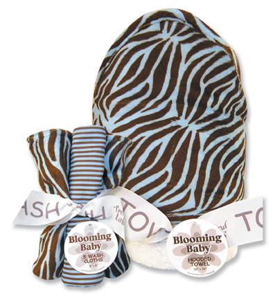 Trend-Lab 21031 Sweet Safari Blue Hooded Towel & Wash Cloth Bouquet Set at Sears.com