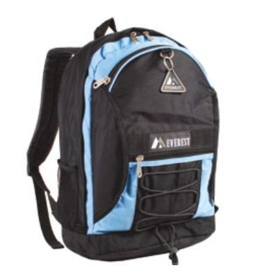 Everest 3045SH-BU 17 in. Two-tone Backpack with Mesh Pockets at Sears.com