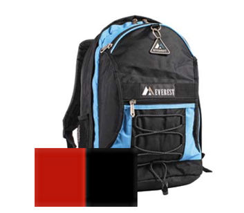 Everest 3045SH-RD 17 in. Two-tone Backpack with Mesh Pockets at Sears.com