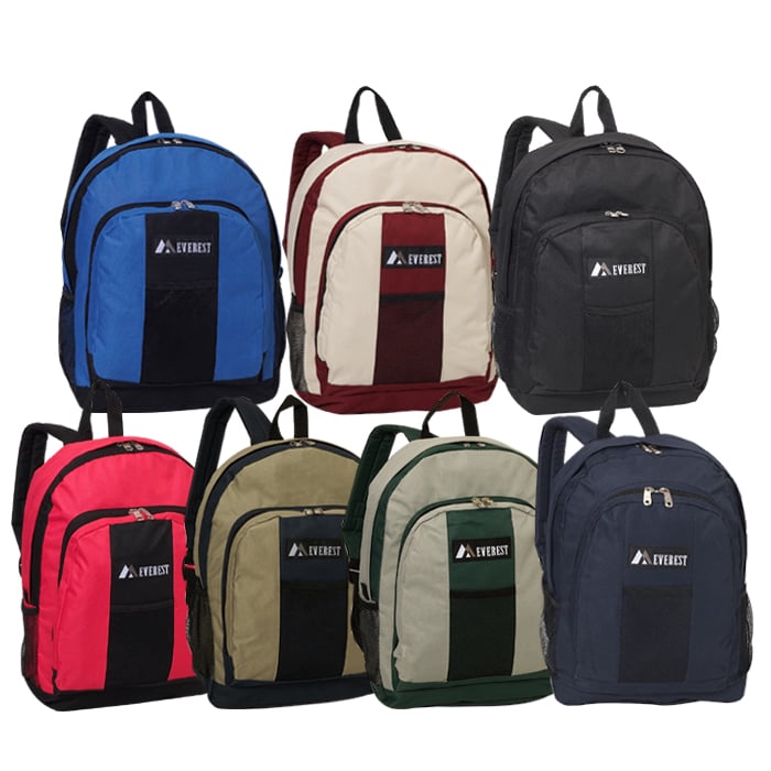 Everest BP2072-NY 17 in. Backpack with Front and Side Pockets at Sears.com
