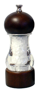 Chef Specialties 29184 Professional Series 6    - 15cm Vanguard - Acrylic/Walnut Salt Mill at Sears.com