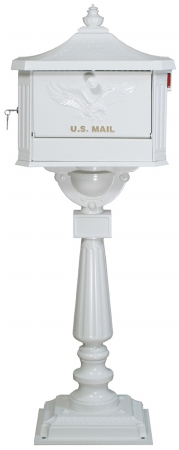 Solar Group Inc Cast Aluminum Pedestal Mailbox  PEDW at Sears.com