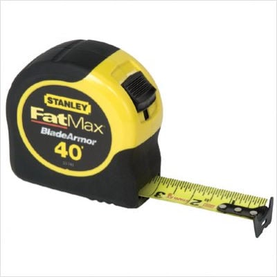 Stanley 680-33-740 1-1-4 Inchx40&' Fatmax Tape Rule W-Bladearmor Coating at Sears.com