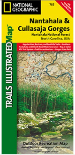 National Geographic TI00000785 Map Of Nantahala And Cullasaja Gorges - North Carolina at Sears.com