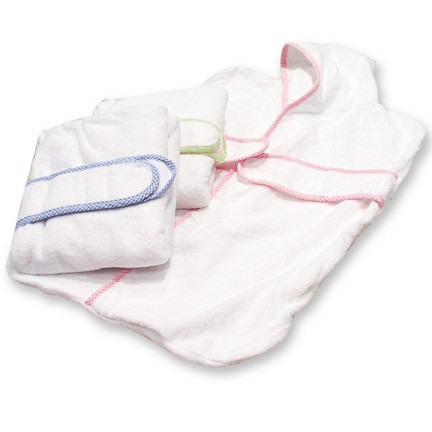 Trend Lab 100315 KIMONO - BLUE SEERSUCKER TRIMMED TERRY VELOUR BATH BAG at Sears.com