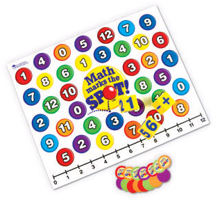 Learning Resources LER0383 MATH MARKS THE SPOT A MATH ACTIVIT y Mat at Sears.com