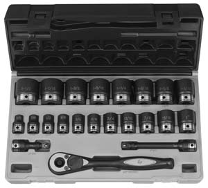 Grey Pneumatic Eagle GY82622 1/2" Drive 6 Point 22 Pieces Fractional Duo Socket Set at Sears.com