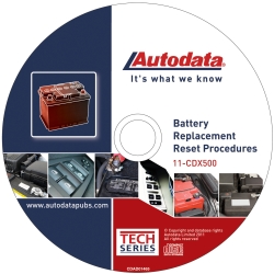 Autodata ADT11-CDX500 2011 Battery Replacement Reset Procedure CD at Sears.com