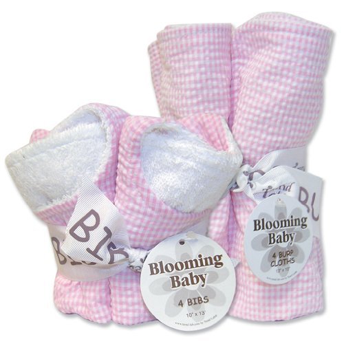 Trend Lab 20934 Pink Gingham- Bib Bouquet And Burp Bouquet- Set at Sears.com