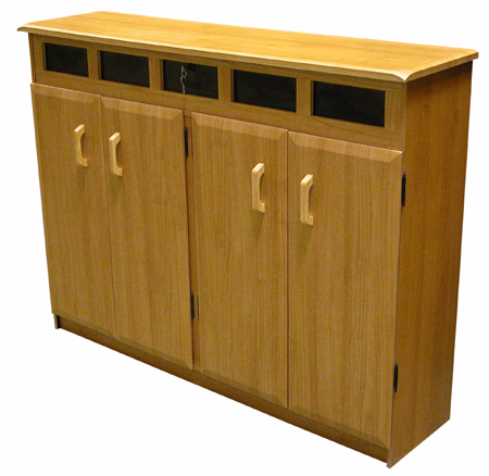 Venture Horizon Top Load Media Cabinet Oak/Black 2362 at Sears.com