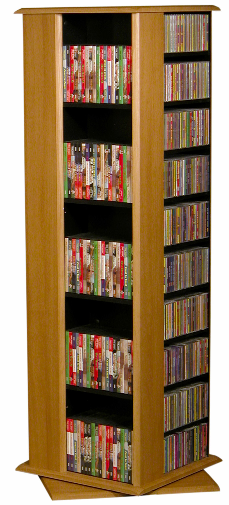 Venture Horizon Revolving Media Tower Molded Oak Black 2391 at Sears.com