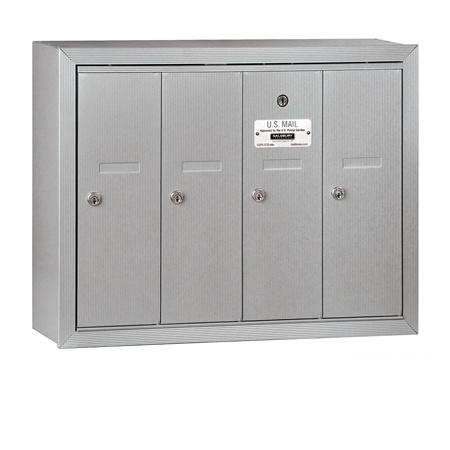 Salsbury Industries 3504ASU Vertical Mailbox - 4 Doors - Aluminum - Surface Mounted - USPS Access at Sears.com