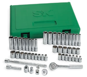 SK HAND TOOLS SK Hand Tool SK 91848 48 Piece .25" Drive 6 Point Fractional/Metric Socket Super Set with Universal Joint- Updated 91844 at Sears.com