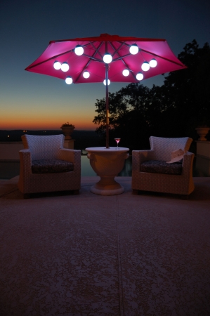Patio Living 08060 6 Globe Super White Bright LED  Umbrella String Lights at Sears.com